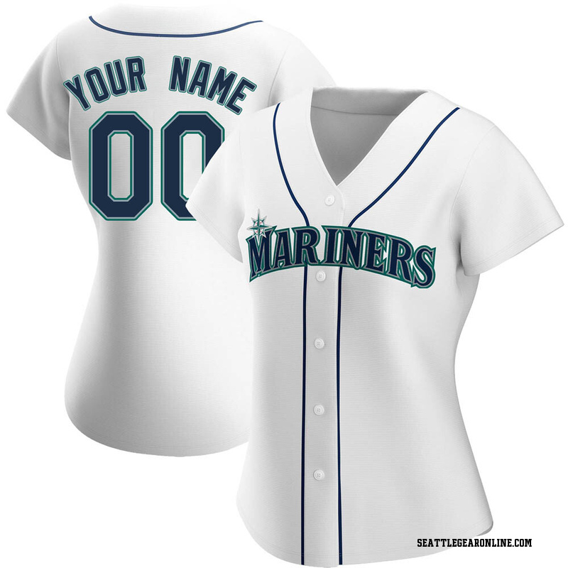 Seattle Mariners Nike Women's Home Replica Custom Jersey - White