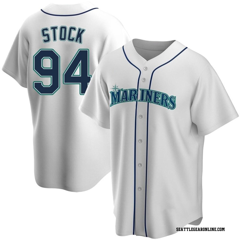 Ty Adcock Men's Nike White Seattle Mariners Home Replica Custom Jersey Size: Extra Large