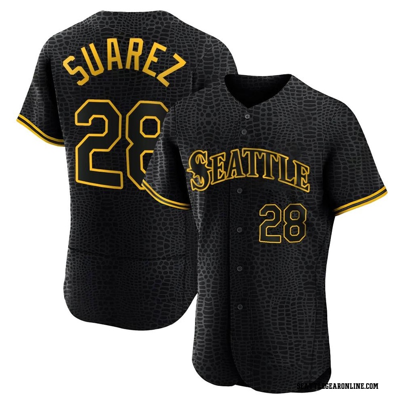 Men's Seattle Mariners Eugenio Suárez Nike White Home Replica Player Jersey