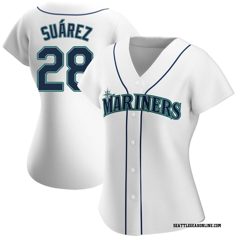 Men's Seattle Mariners Eugenio Suárez Nike White Home Replica Player Jersey