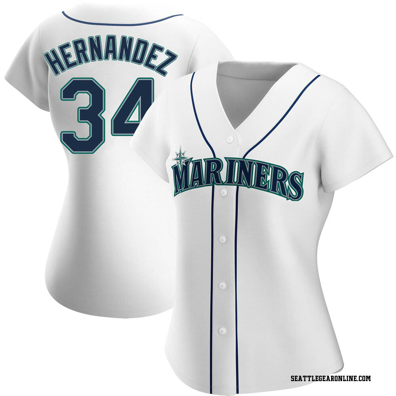 Seattle Mariners #34 Felix Hernandez White With Camo Jersey on sale,for  Cheap,wholesale from China