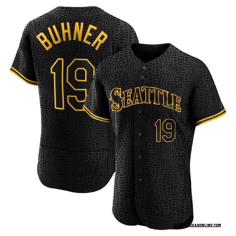 MAJESTIC  JAY BUHNER Seattle Mariners 1992 Cooperstown Baseball Jersey