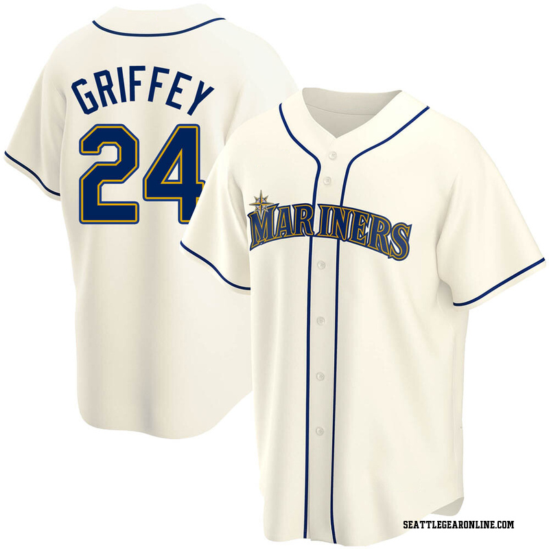 Ken Griffey Jr. Seattle Mariners Alternate Cream Baseball Player Jerse —  Ecustomily