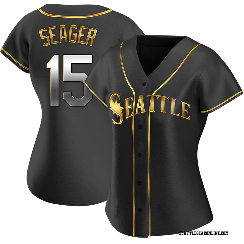 Women's Kyle Seager Seattle Mariners Backer Slim Fit T-Shirt - Ash