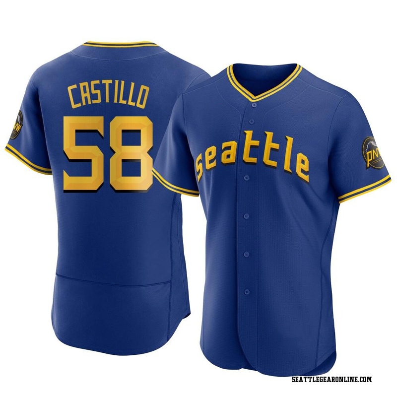 Luis Castillo Signed Autographed Mariners Creme Jersey #21 JSA COA